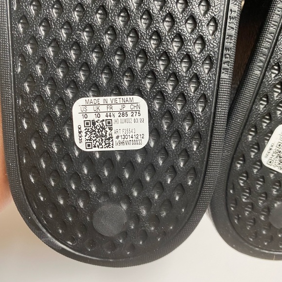 NWT Adidas Adilette Aqua White Slides - Picture 8 of 10